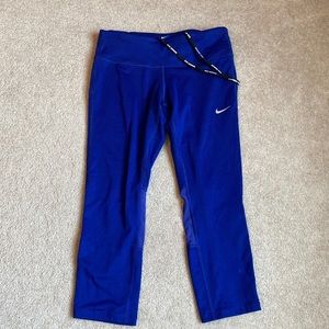 Blue Nike workout leggings